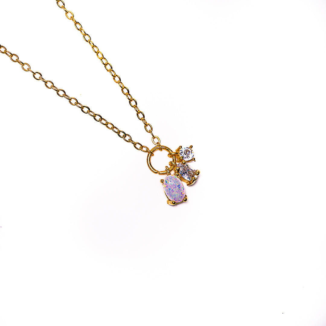 Opal & Crystal Necklace