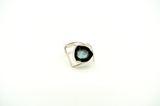 Raw Green Tourmaline Wrapped Ring — 2025