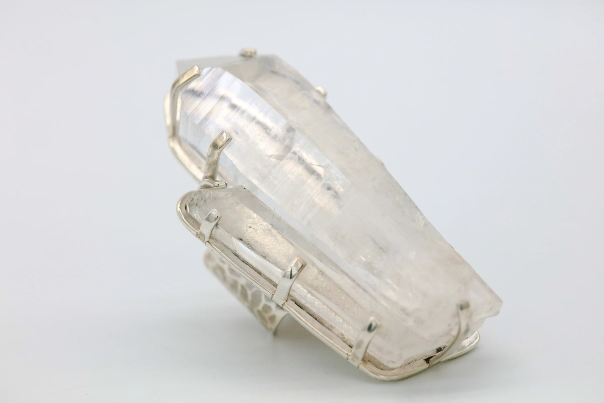 Clear Quartz Crystal One of One Ring by Made Design Jewelry