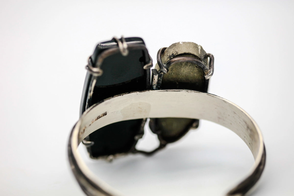 Pyrite & Black Onyx One of One Ring – view 4