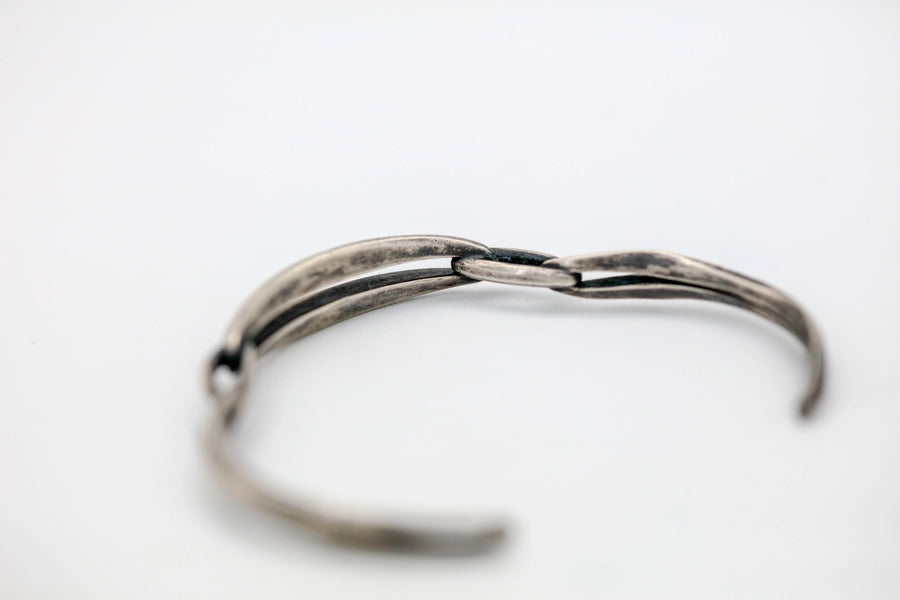 Sculptural Link Sterling One of One Cuff by Made Design Jewelry