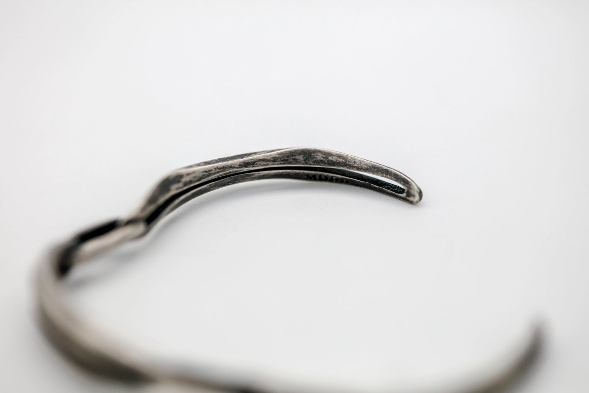 Sculptural Link Sterling One of One Cuff – view 6