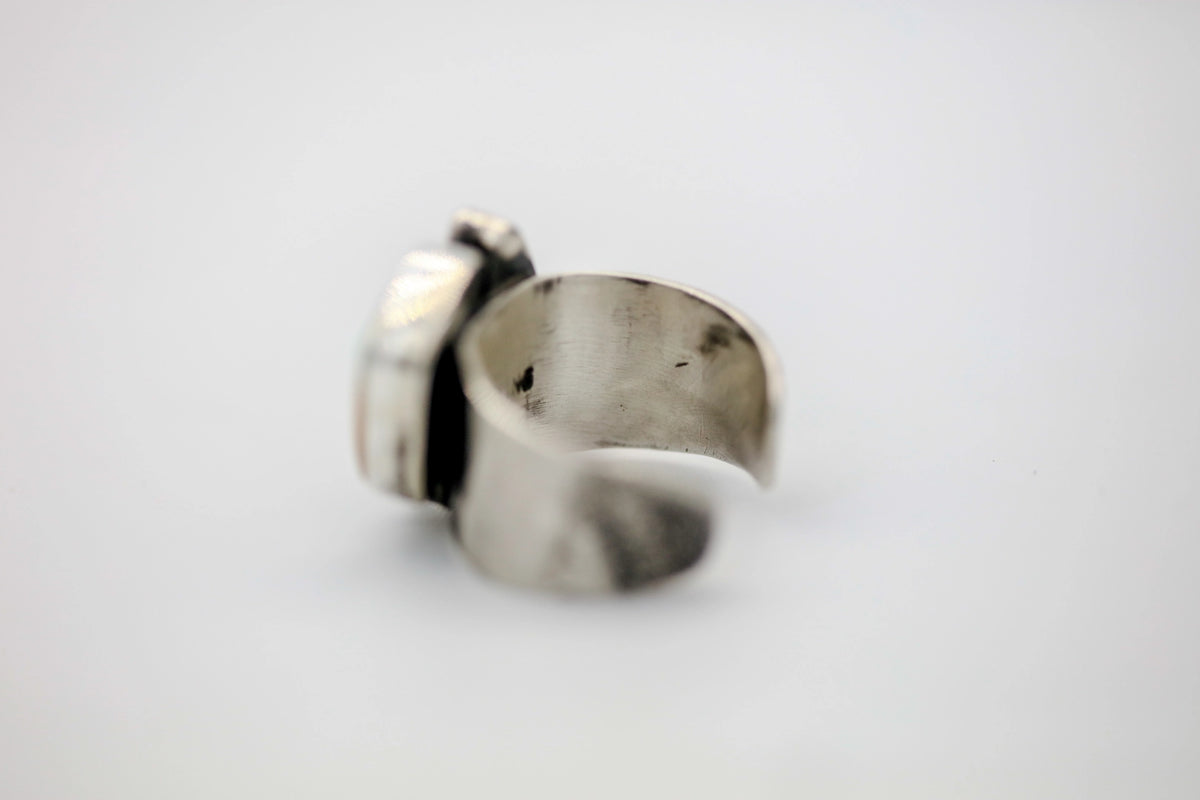 Boulder Opal Three-Stone One of One Ring – view 5