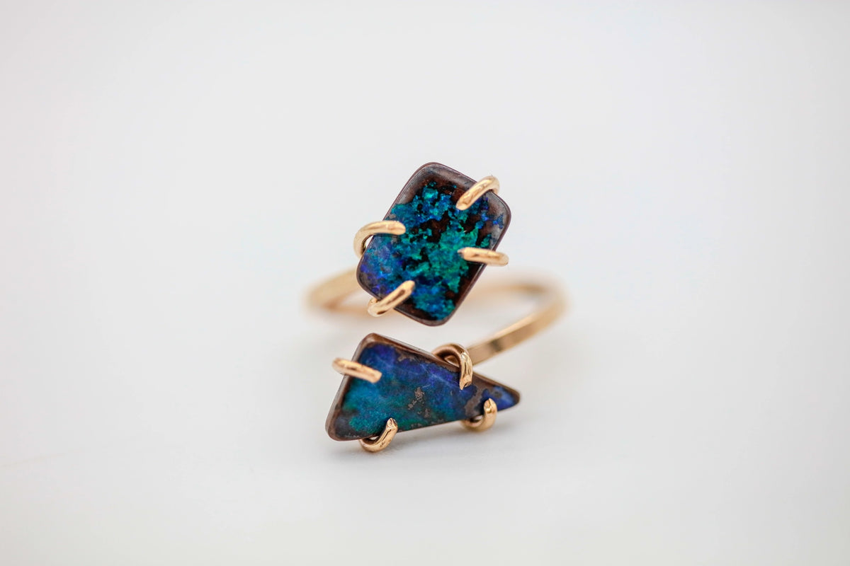 Boulder Opal Infinity One of One Ring – view 2