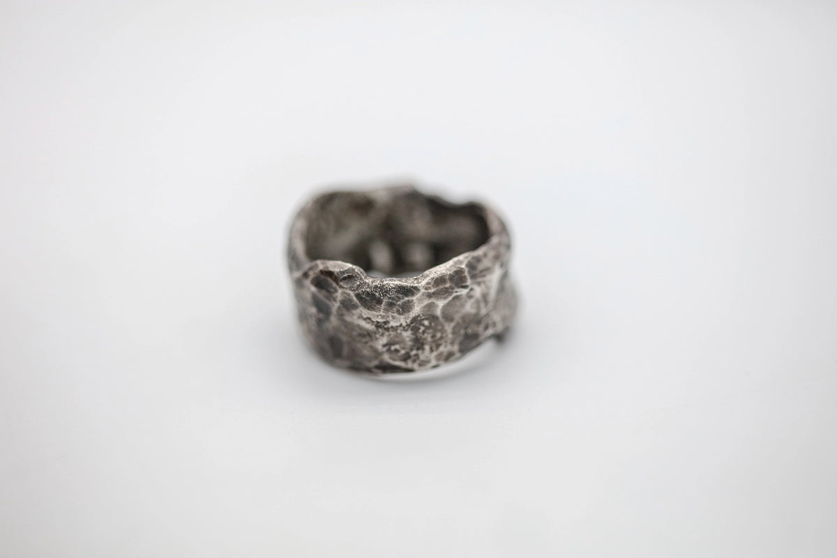 Hammered Texture Sterling One of One Band by Made Design Jewelry