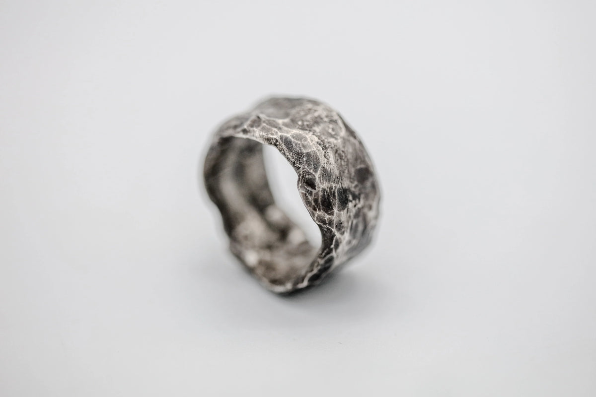 Hammered Texture Sterling One of One Band – view 5