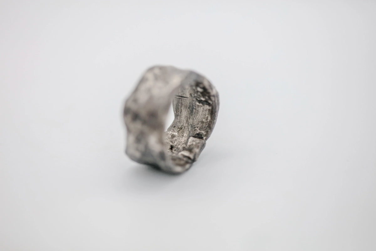 Hammered Texture Sterling One of One Band – view 6