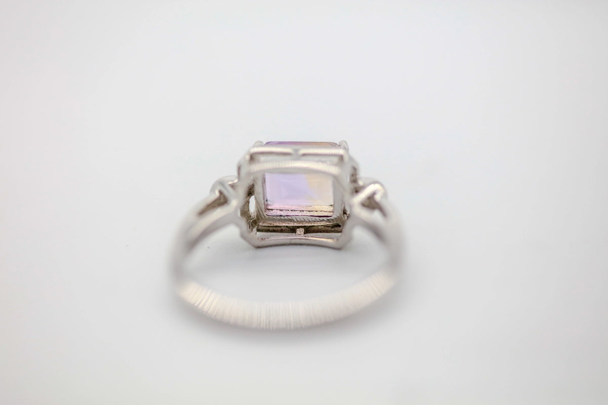 Ametrine Diamond Ring in Sterling Silver – view 9