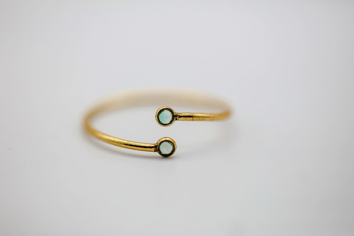 Opal Two-Stone Infinity Ring by Made Design Jewelry
