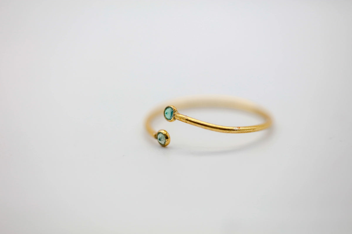 Opal Two-Stone Infinity Ring – view 3
