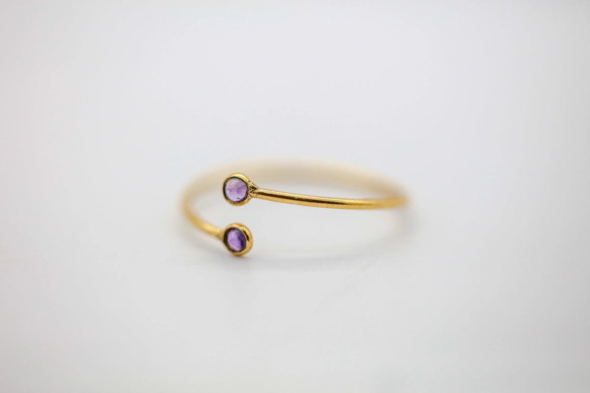 Amethyst Infinity Ring – view 3