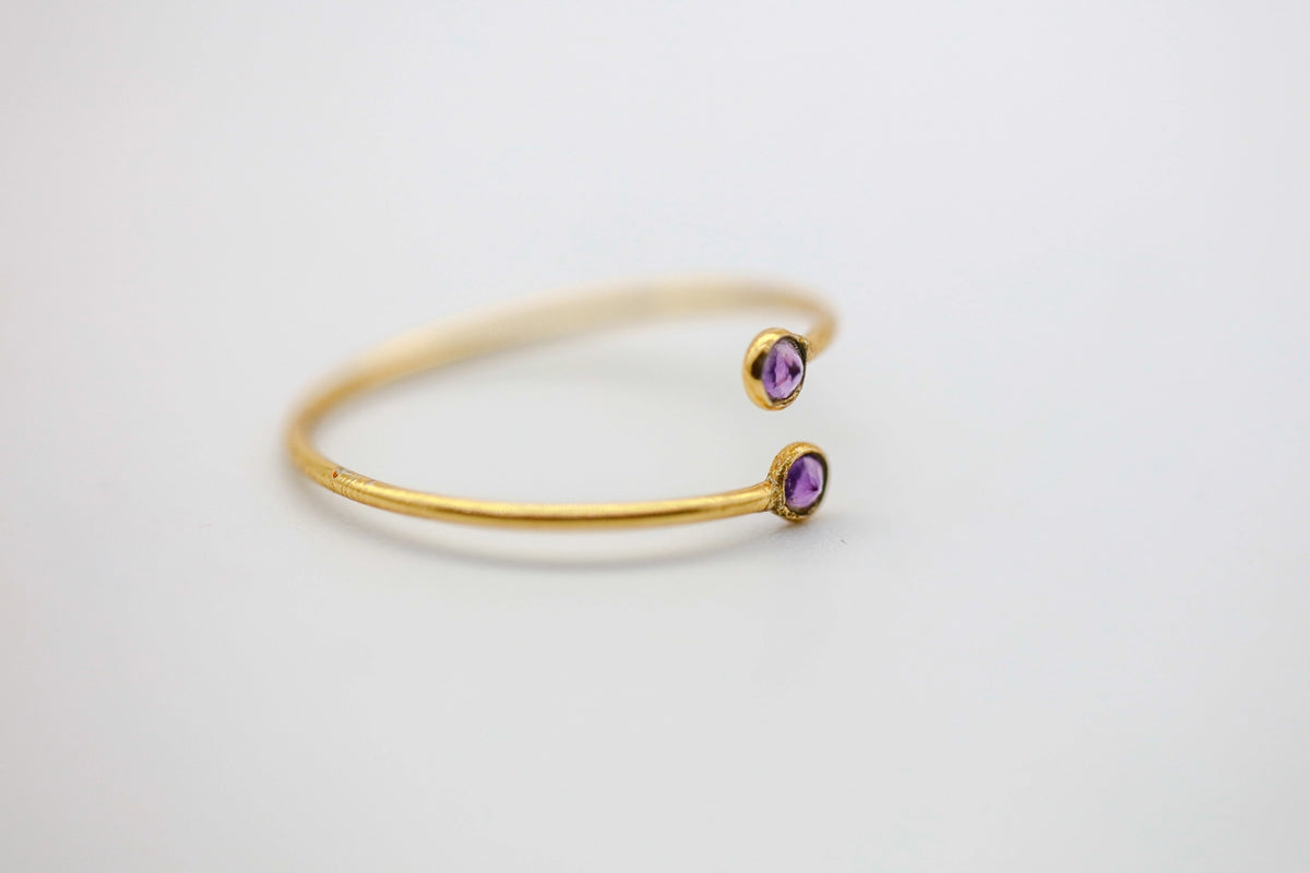 Amethyst Infinity Ring by Made Design Jewelry
