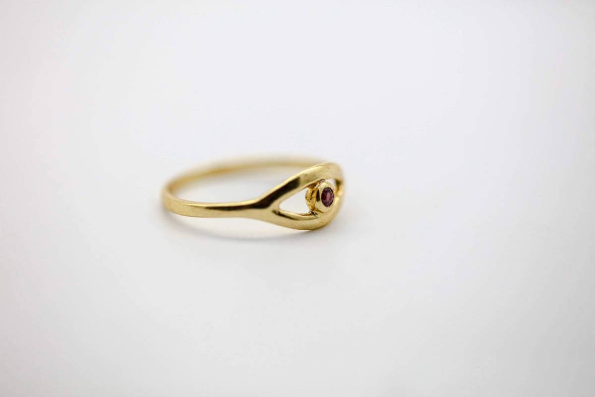 Ruby Evil Eye Ring – view 3