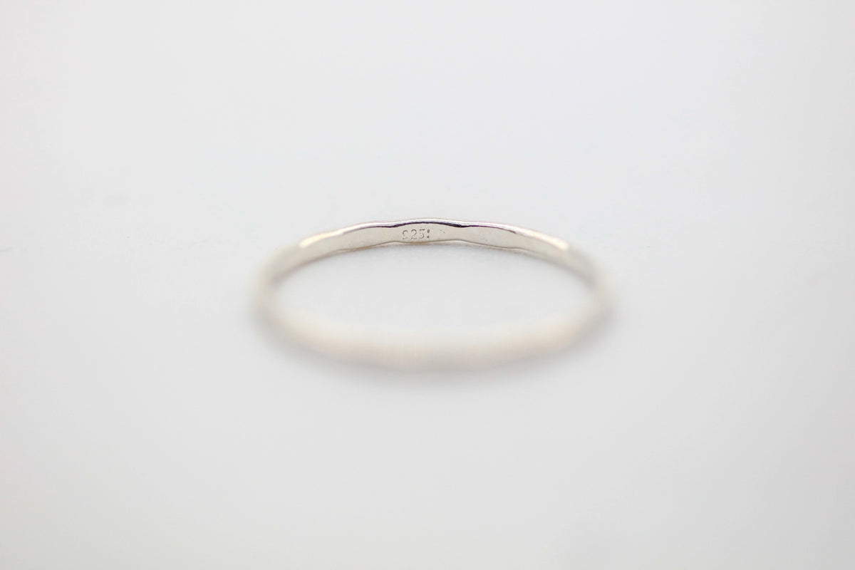 Thin Stacking Band in Sterling Silver – view 3