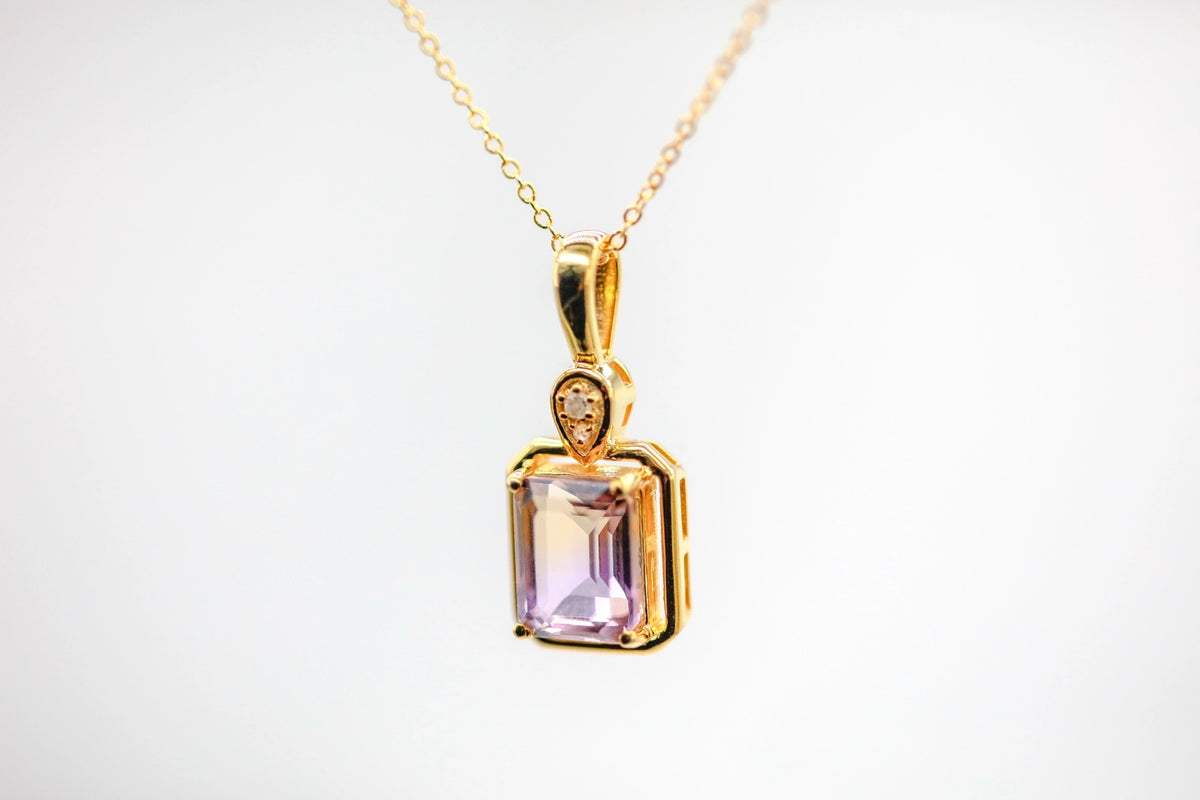 Ametrine Frame Pendant in Gold Vermeil – view 3