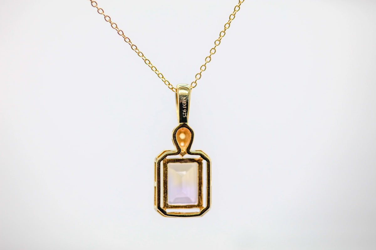 Ametrine Frame Pendant in Gold Vermeil – view 4