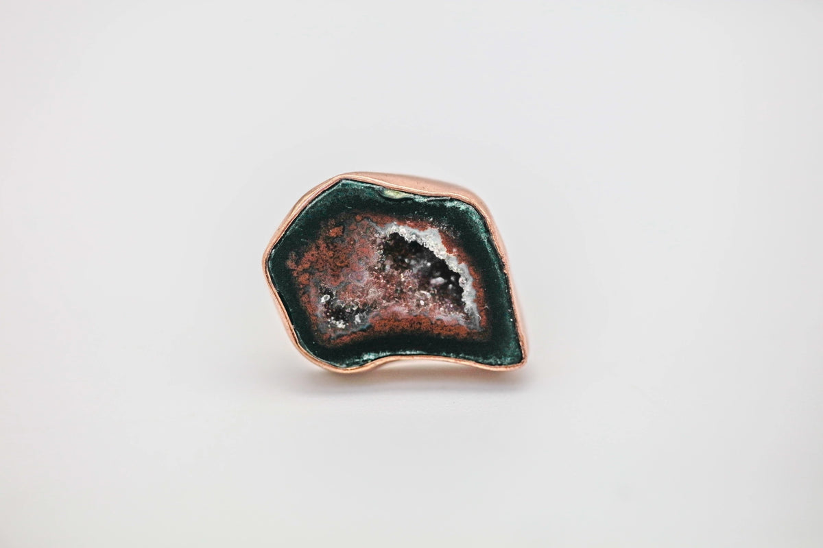 Druzy Geode One of One Hat Pin by Made Design Jewelry