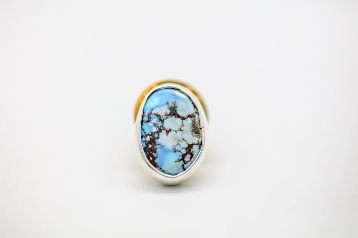 Golden Hills Turquoise Oval One of One Hat Pin – view 5
