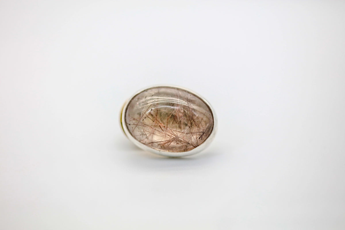 Rutilated Quartz One of One Hat Pin by Made Design Jewelry