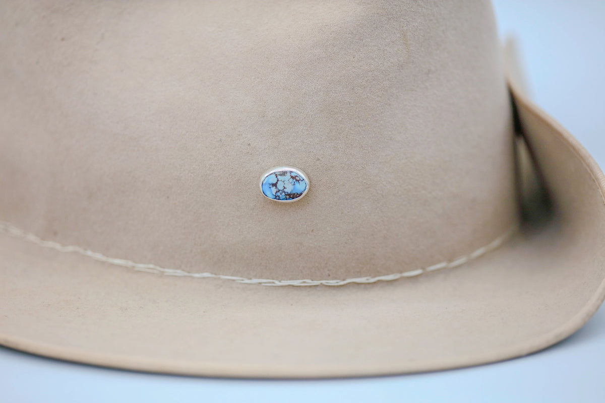 Golden Hills Turquoise Oval One of One Hat Pin – view 2