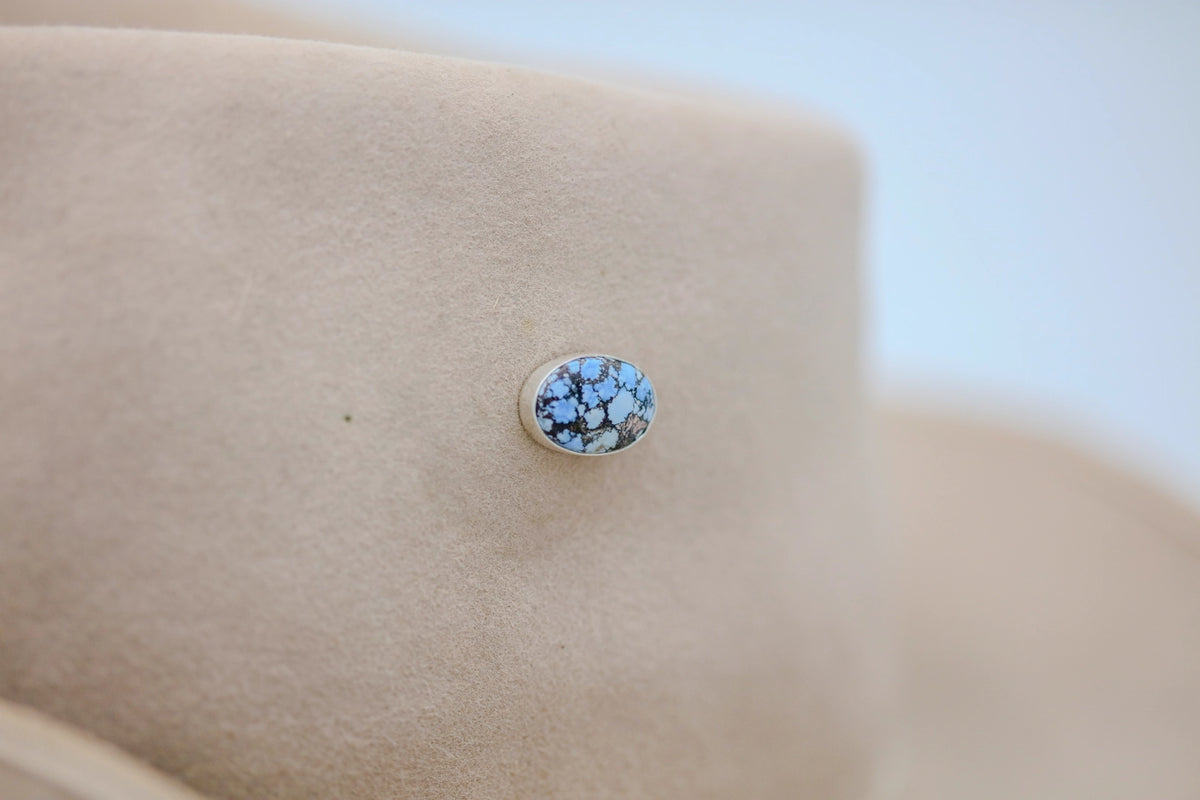Golden Hills Spiderweb Turquoise One of One Hat Pin – view 7
