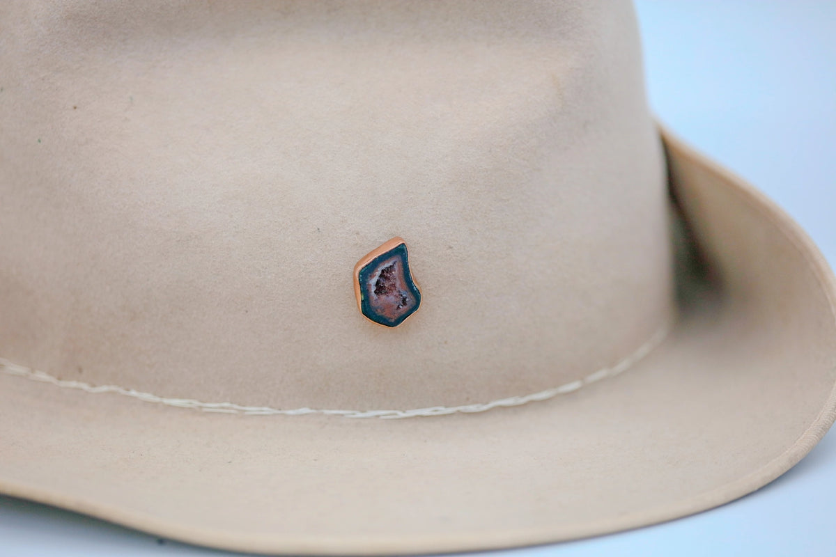 Druzy Geode One of One Hat Pin – view 9