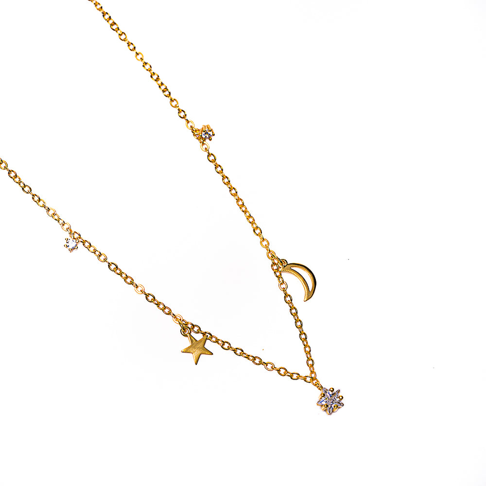 Constellation Necklace in 18k gold plated brass – view 2