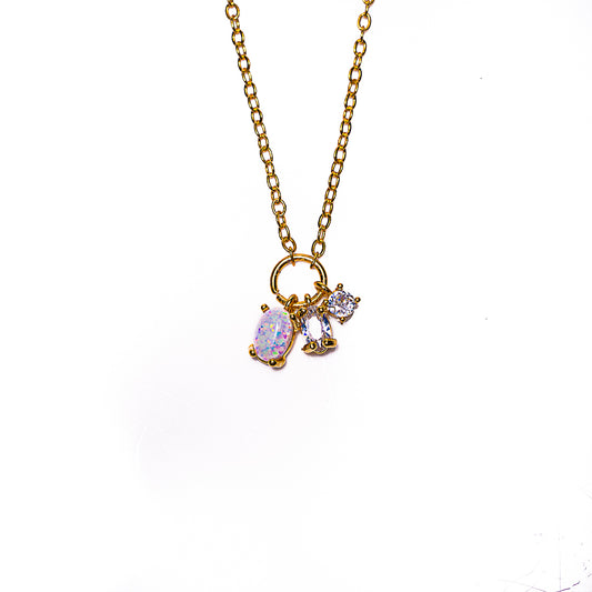 Opal & Crystal Necklace