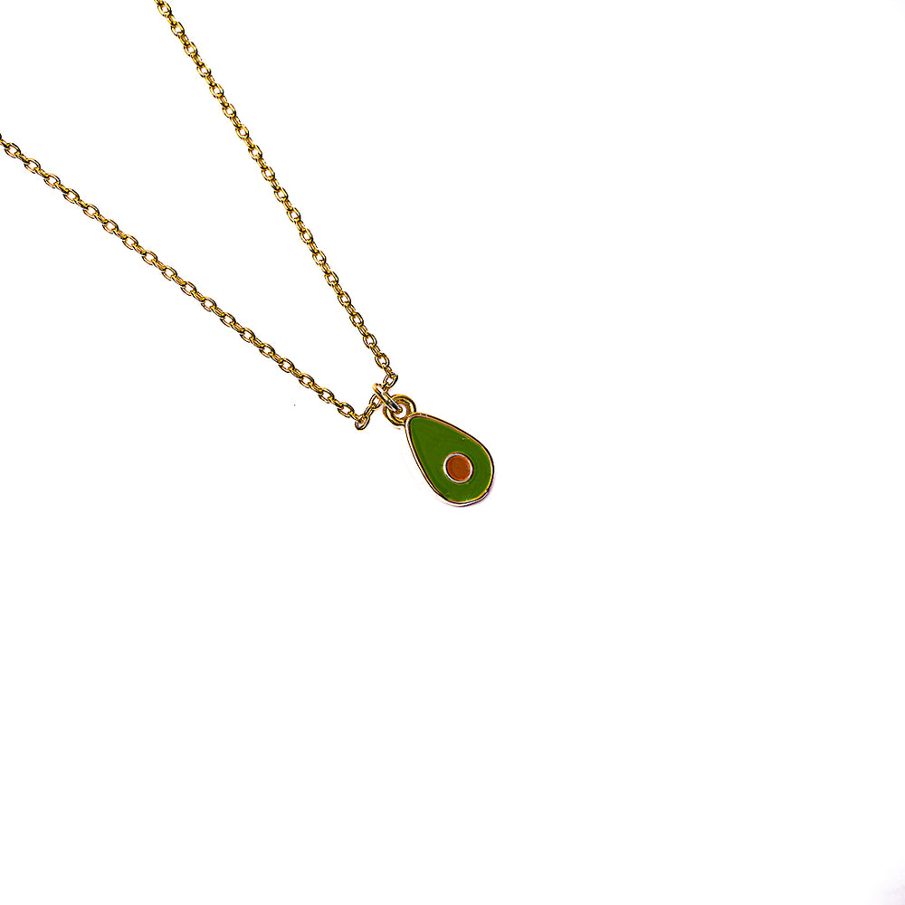 Avocado Necklace in 18k gold plated brass – view 2
