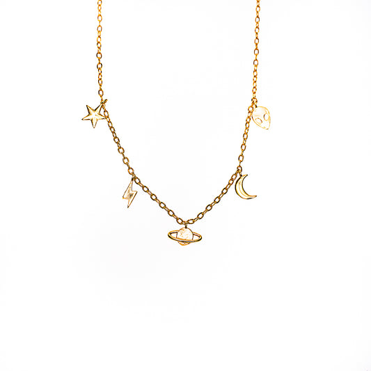 Space Multi Pendant Necklace