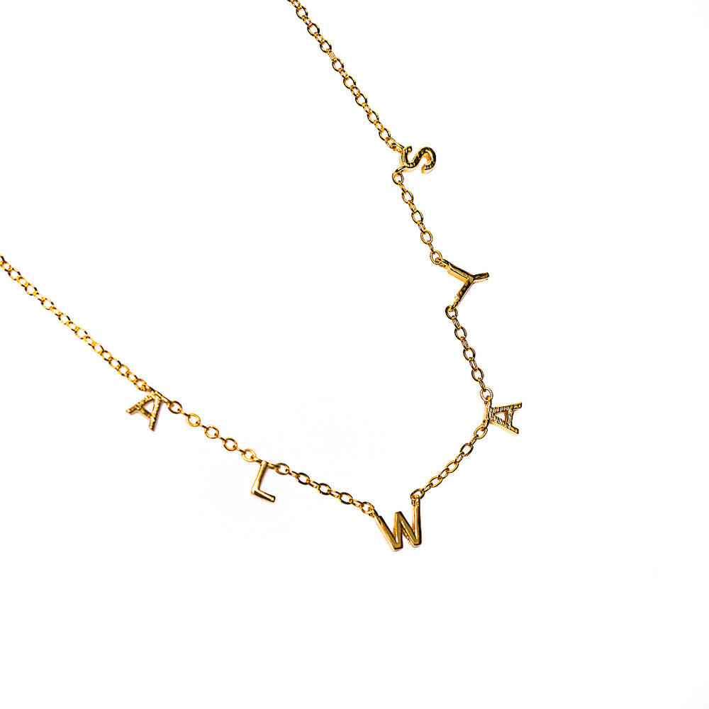 Always Necklace in 18k gold plated brass – view 2
