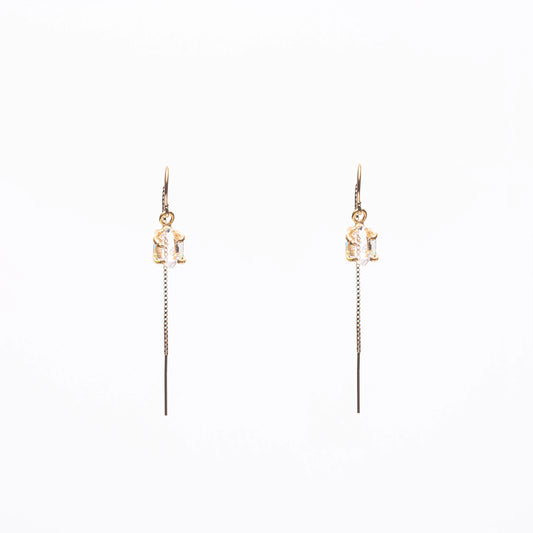 Herkimer Diamond Thread Earrings