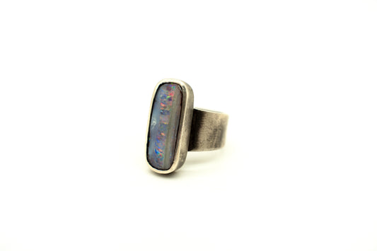 Triple-A Boulder Opal Ring