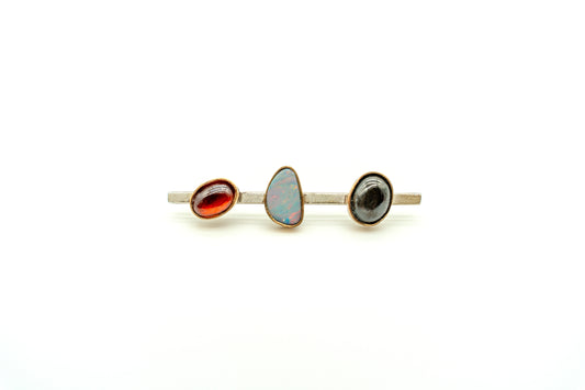 Custom Hat Pin with Midnight Garnet
