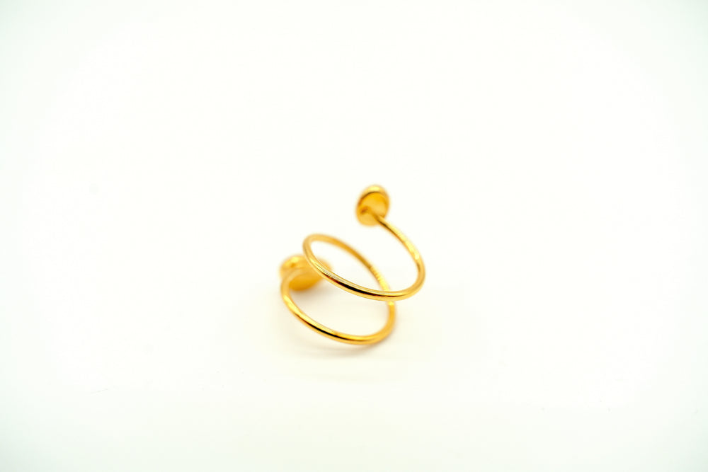 Mixed Opal Spiral Ring