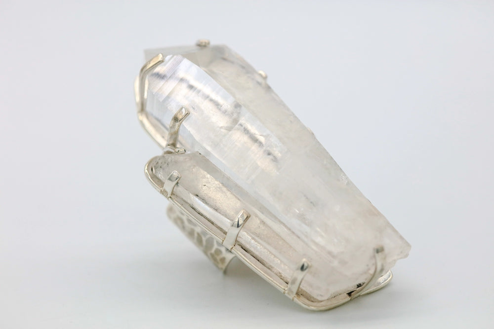 Clear Quartz Crystal One of One Ring by Made Design Jewelry