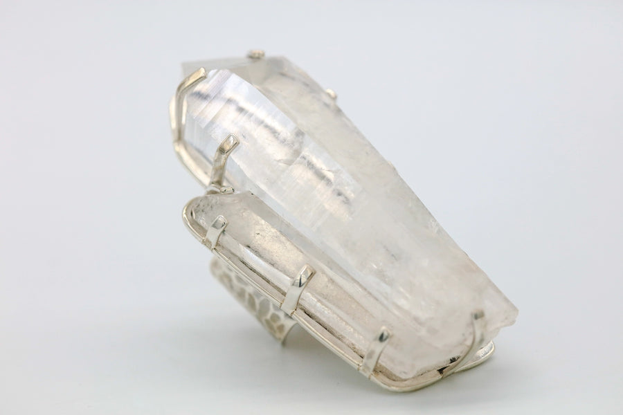 Clear Quartz Crystal One of One Ring by Made Design Jewelry
