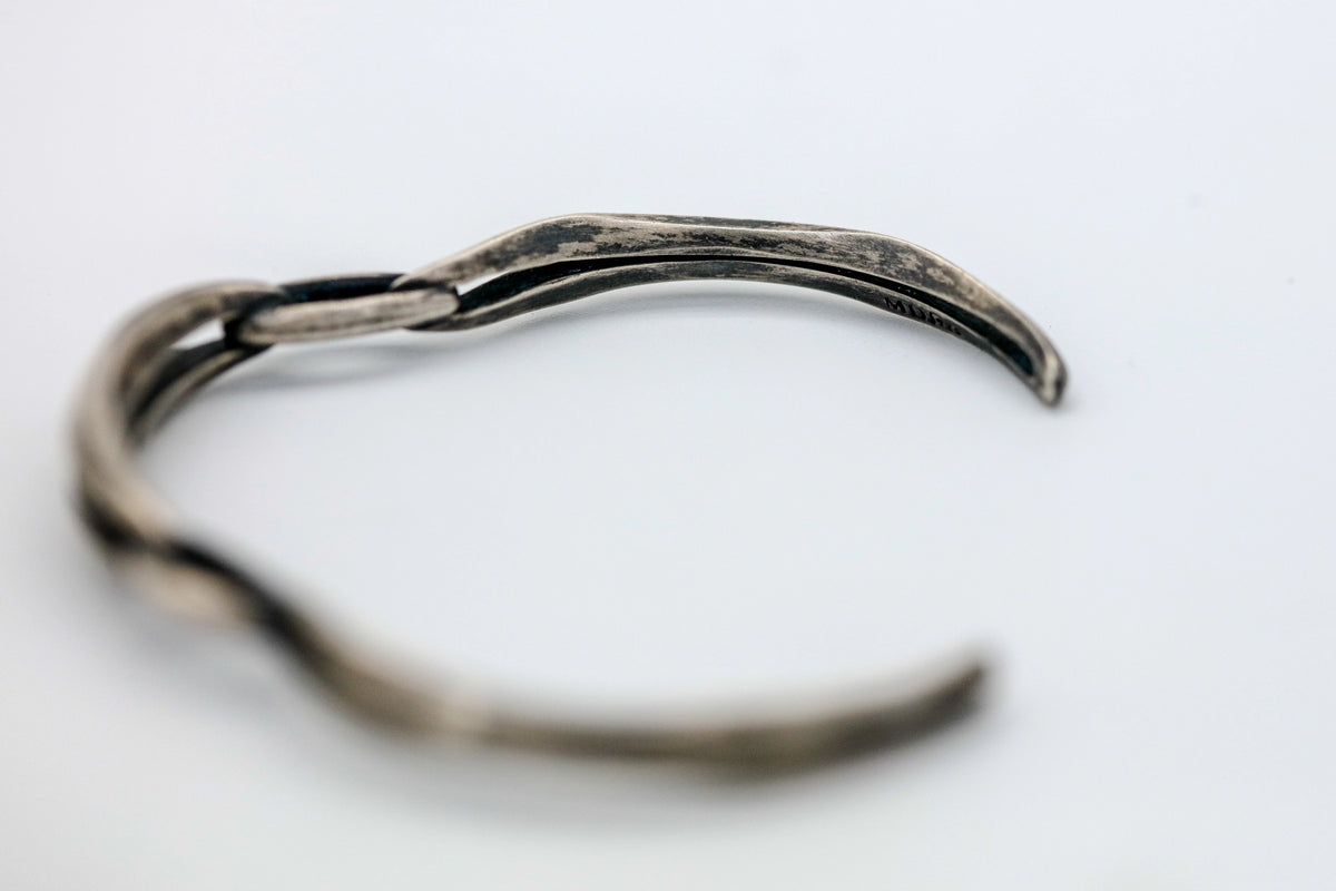 Sculptural Link Sterling One of One Cuff – view 4