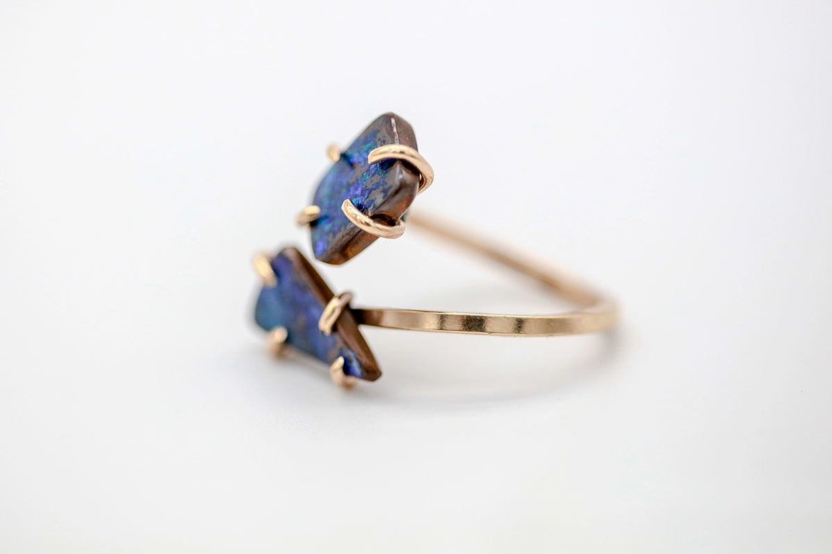 Boulder Opal Infinity One of One Ring – view 3