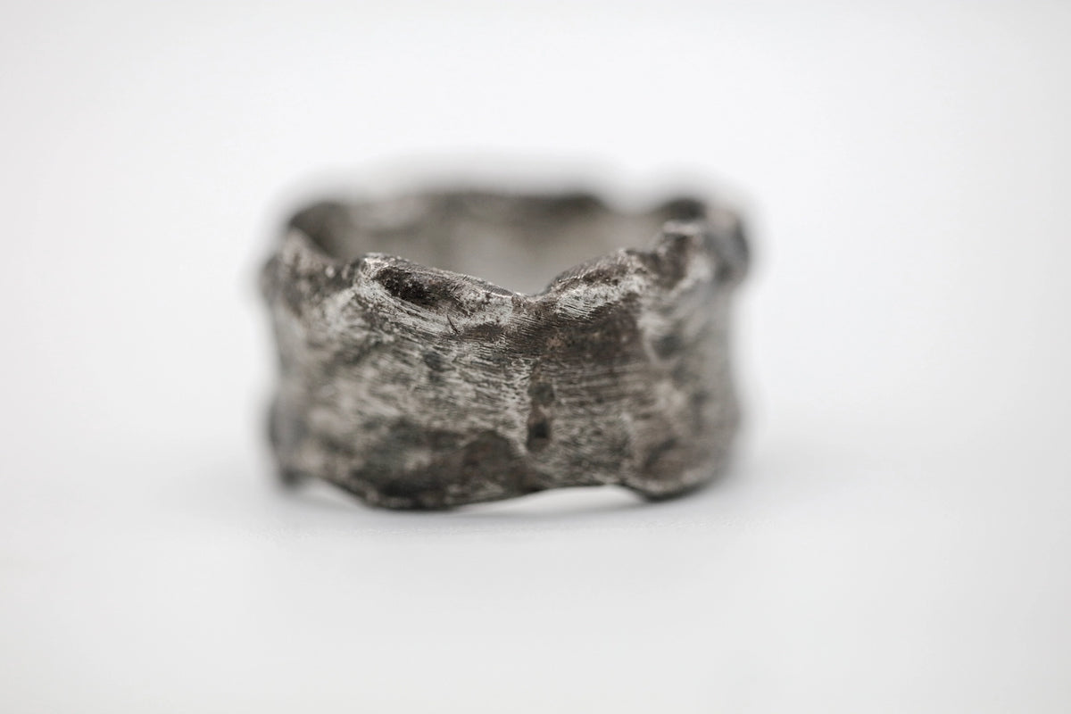 Organic Texture Sterling One of One Band by Made Design Jewelry