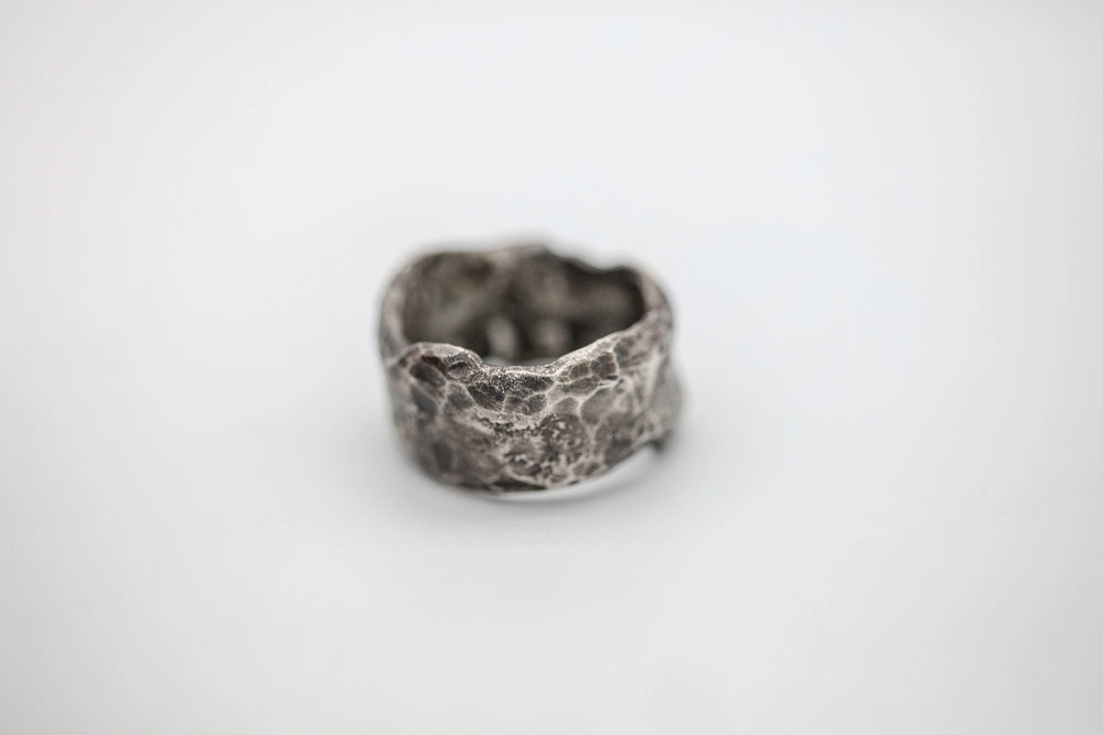 Hammered Texture Sterling One of One Band by Made Design Jewelry
