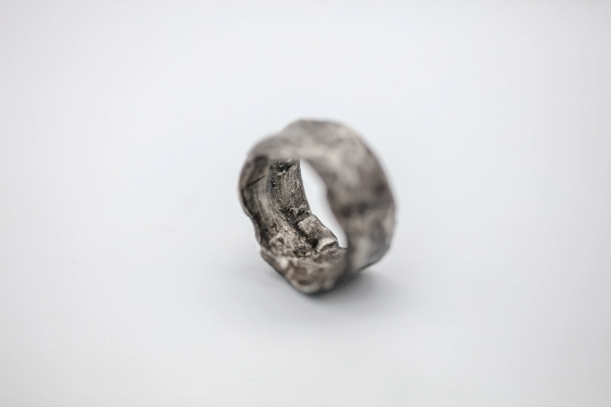 Hammered Texture Sterling One of One Band – view 4