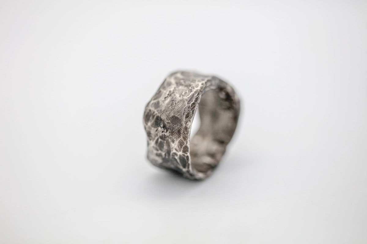 Hammered Texture Sterling One of One Band – view 7