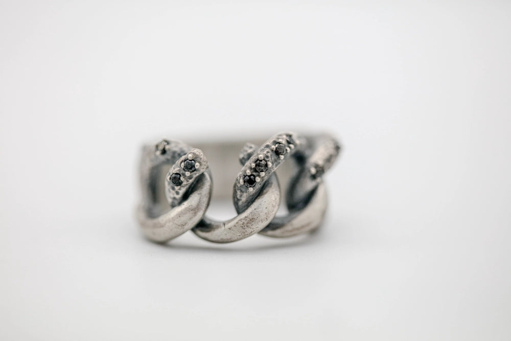Black Diamond Curb Link Ring – view 2