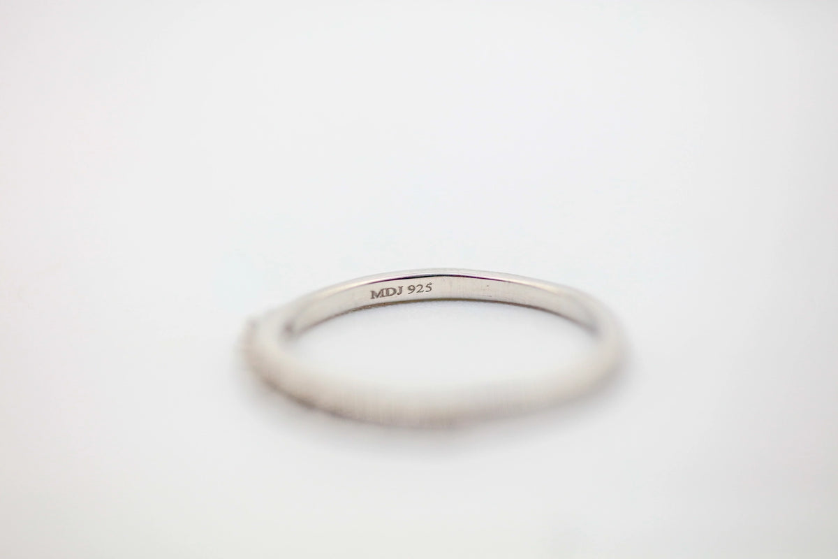 Natural Diamond Marquise Station Band in Sterling Silver – view 5