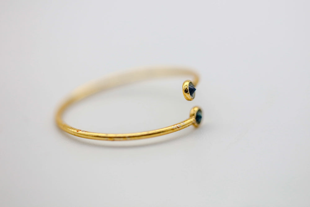 Black Spinel Infinity Ring by Made Design Jewelry