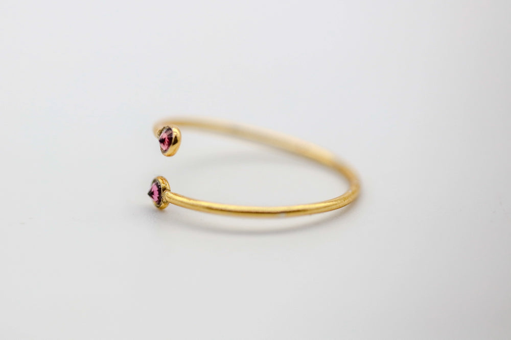 Pink Tourmaline Infinity Ring – view 2