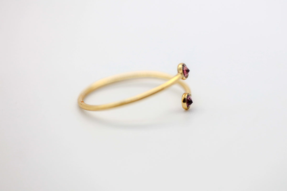 Pink Tourmaline Infinity Ring – view 3