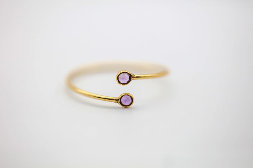 Amethyst Infinity Ring – view 2