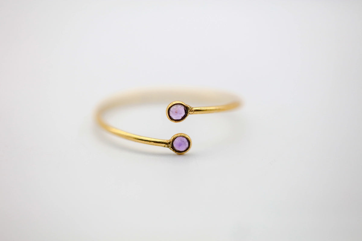 Amethyst Infinity Ring – view 2